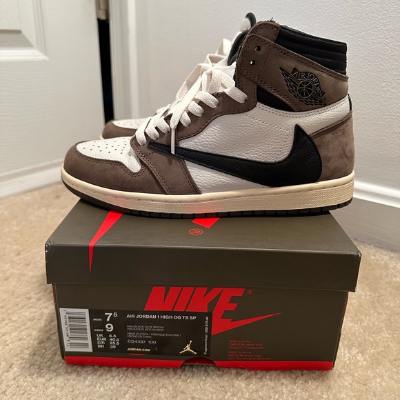 Jordan 1 Travis Scott High Mocha - Picture 6 of 9